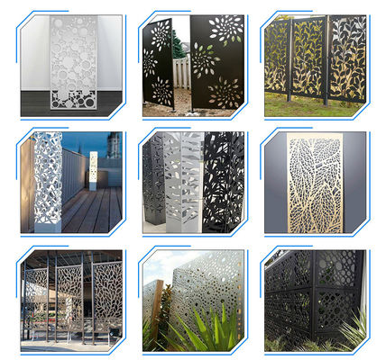 Outdoor Pool Aluminum Privacy Fence Panels Rustproof Non Toxic