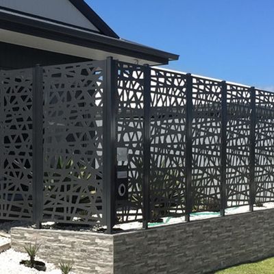 Outdoor Pool Aluminum Privacy Fence Panels Rustproof Non Toxic
